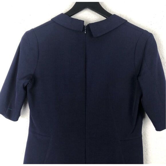 Reiss Navy Dress Angel Fitted Panel Short Sleeve size 8 - Picture 7 of 10